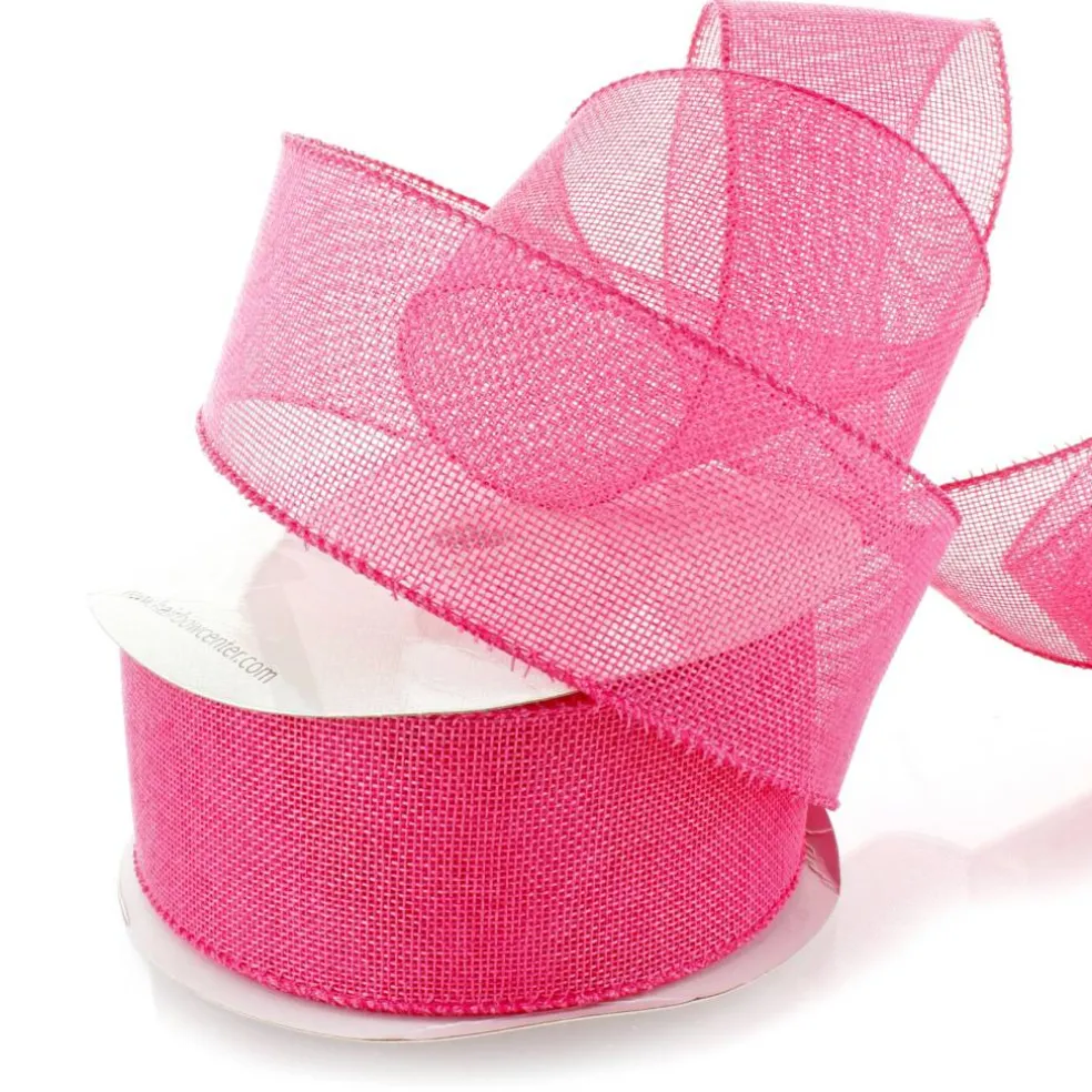 2.5" Wired Burlap Ribbon