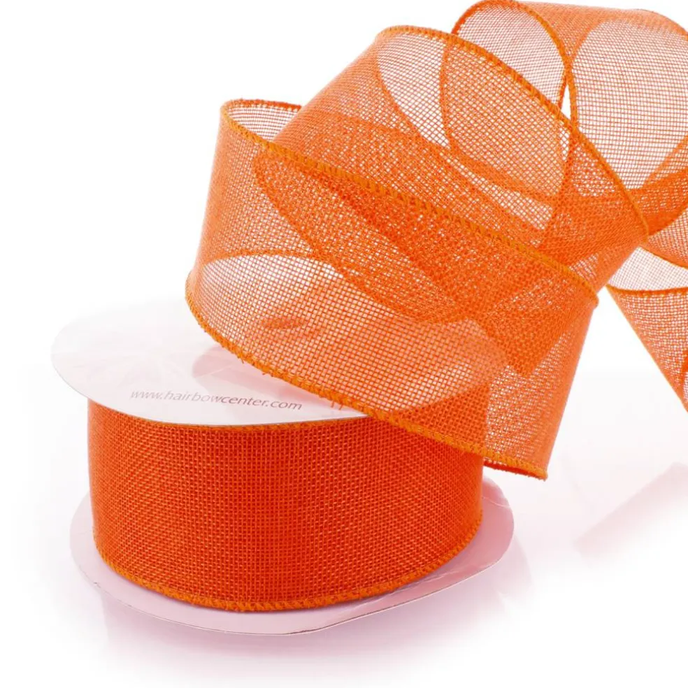 2.5" Wired Burlap Ribbon
