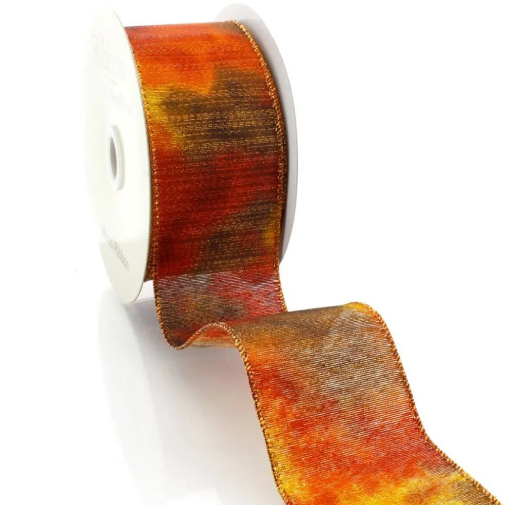 2 1/2" Wired Ribbon Fall Ombre Shimmer 10 Yards