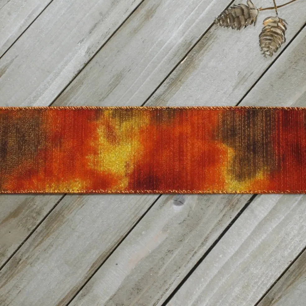 2 1/2" Wired Ribbon Fall Ombre Shimmer 10 Yards
