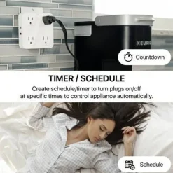 Wireless Wall Tap Smart Plug (4 Outlets,4 USB Ports) - WTP110