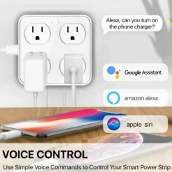 Wireless Wall Tap Smart Plug (4 Outlets,4 USB Ports) - WTP110