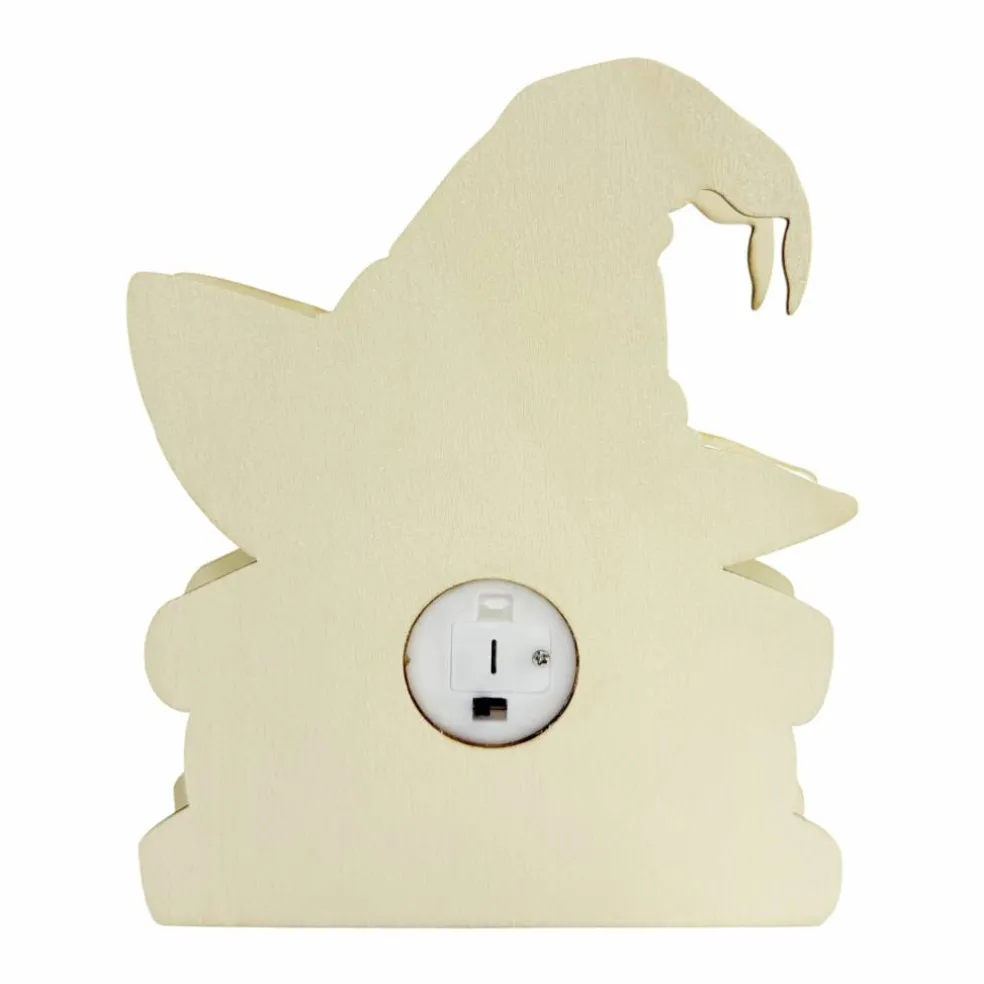 7" Witch Hat on Spell Books DIY LED Wood Décor by Make Market®