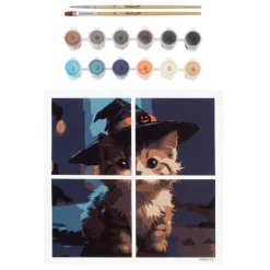 Witch Kitten Paint-by-Number Gallery Mini Kit by Artist's Loft®