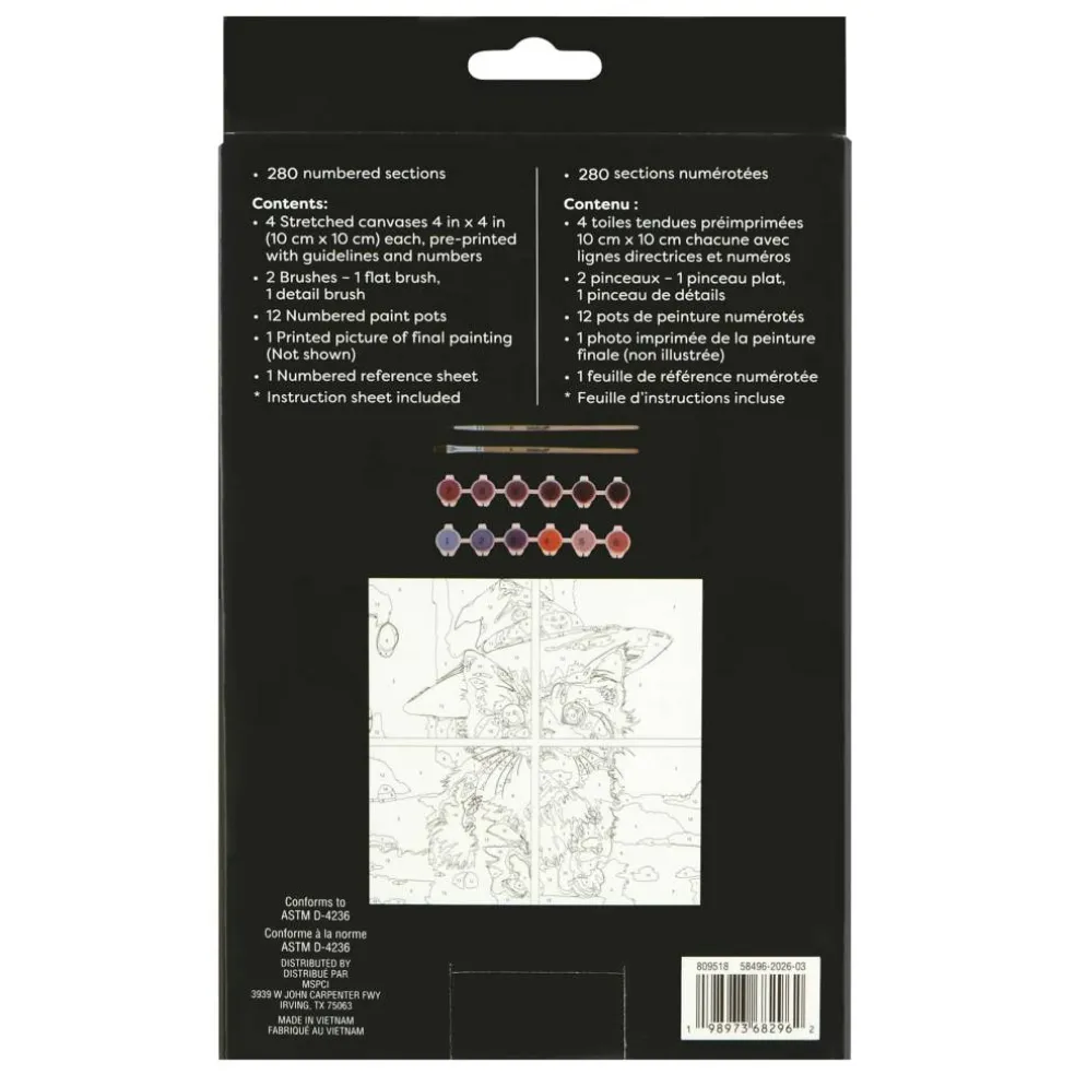Witch Kitten Paint-by-Number Gallery Mini Kit by Artist's Loft®