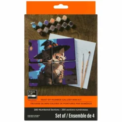 Witch Kitten Paint-by-Number Gallery Mini Kit by Artist's Loft®