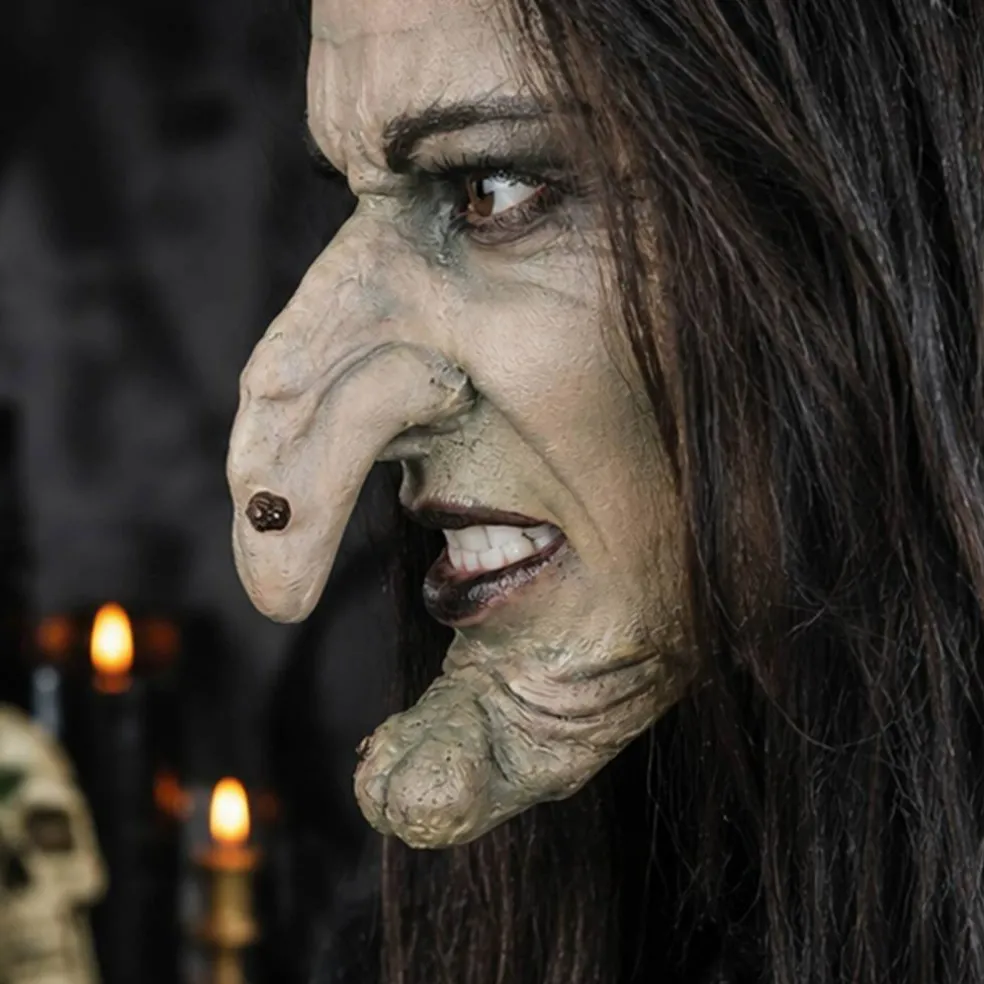 Witch Nose and Chin Latex Face Prosthetic