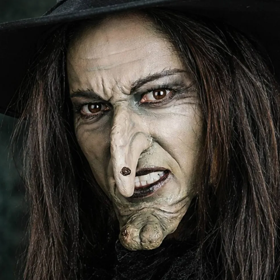 Witch Nose and Chin Latex Face Prosthetic
