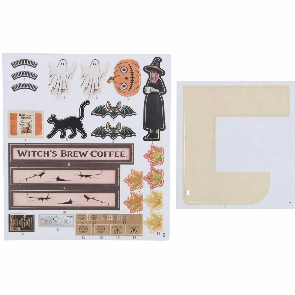 Witch's Brew Coffee Shop DIY Lighted Diorama Kit by Make Market®