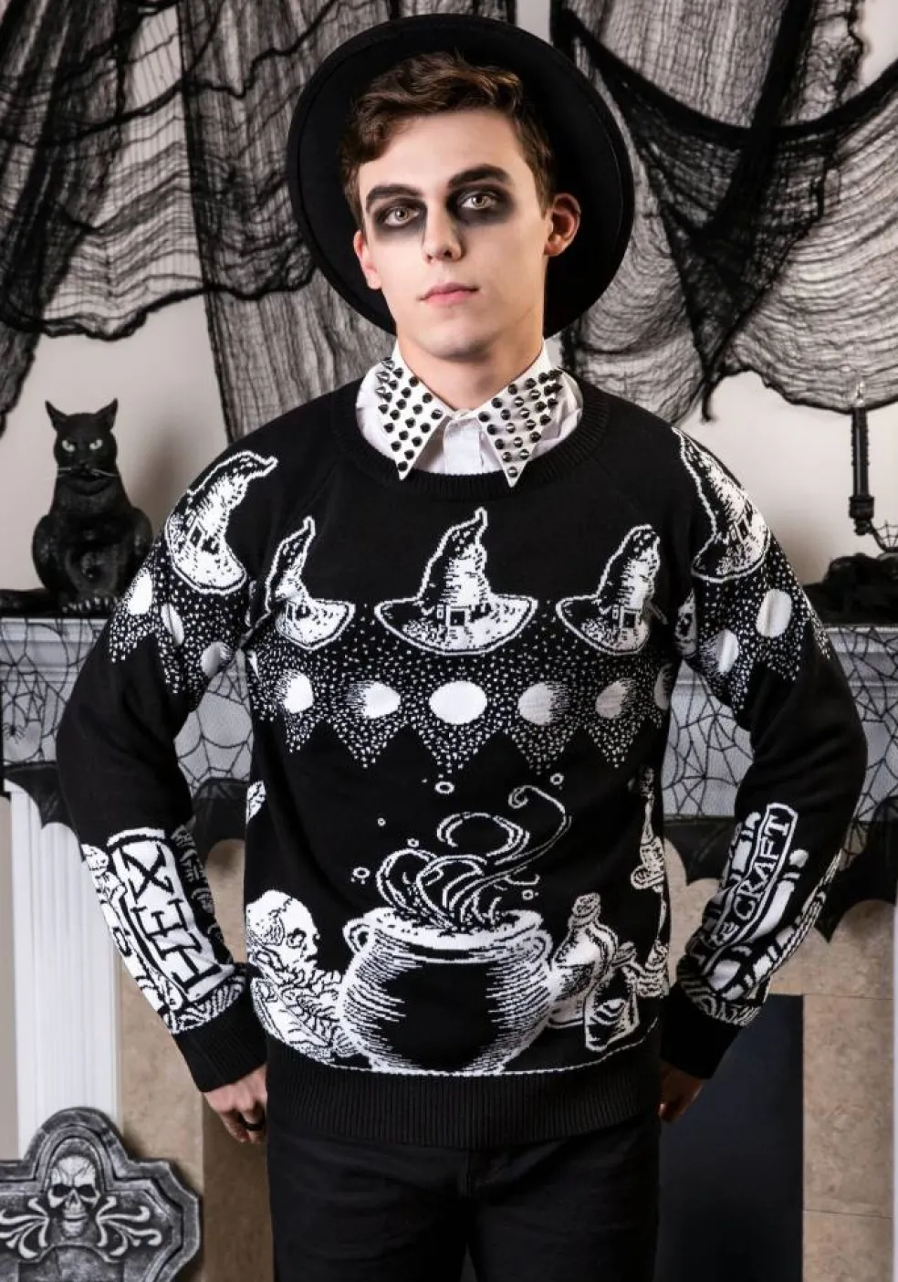 Witch Spellcraft and Curios Halloween Sweater