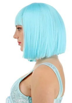 Women's Bright Blue Bob Wig