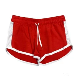 Women's Contrast Mesh Detail Shorts
