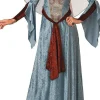 Women's Maid Marian Costume Velvet Gown Headpiece