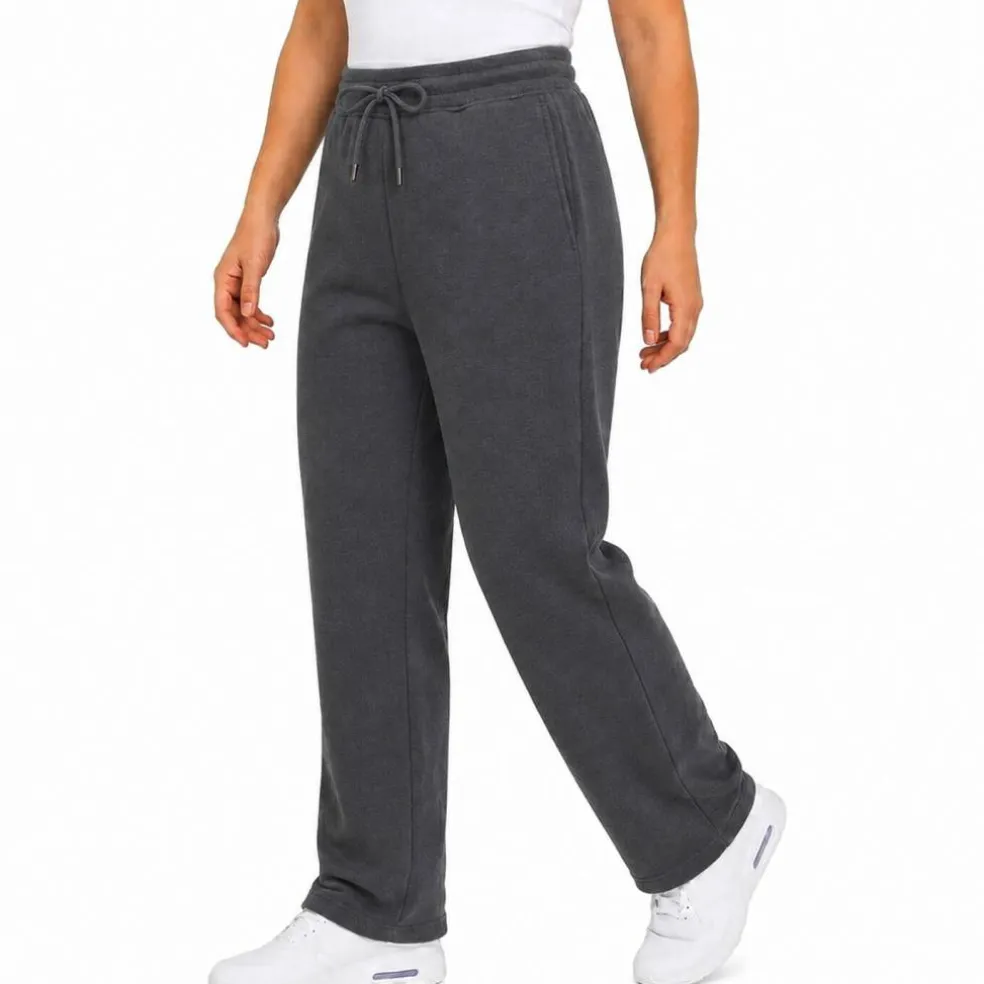 Women's Regular Fit Open Bottom Fleece Jogger Sweatpants (S-3XL)