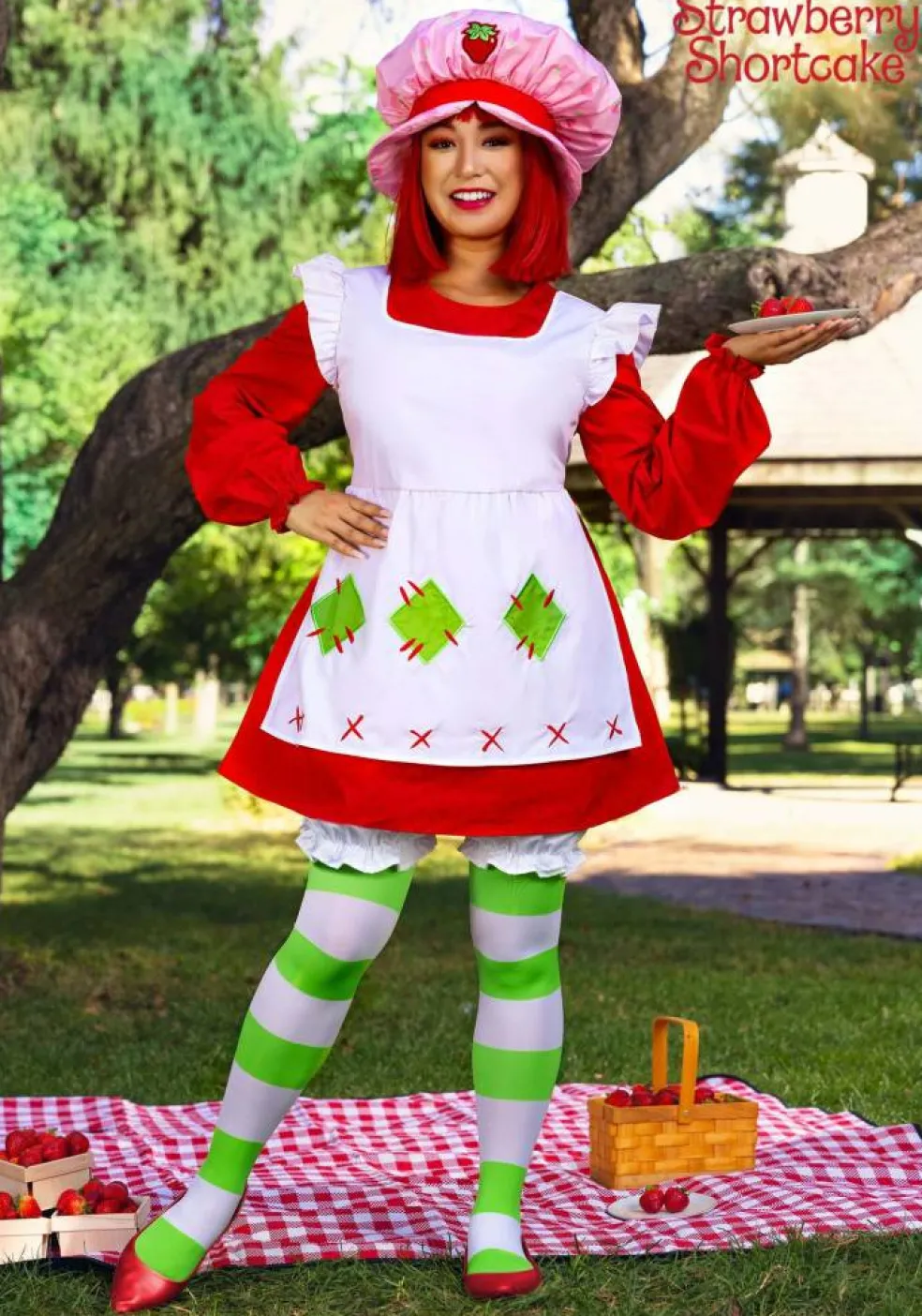 Women's Retro Strawberry Shortcake Costume