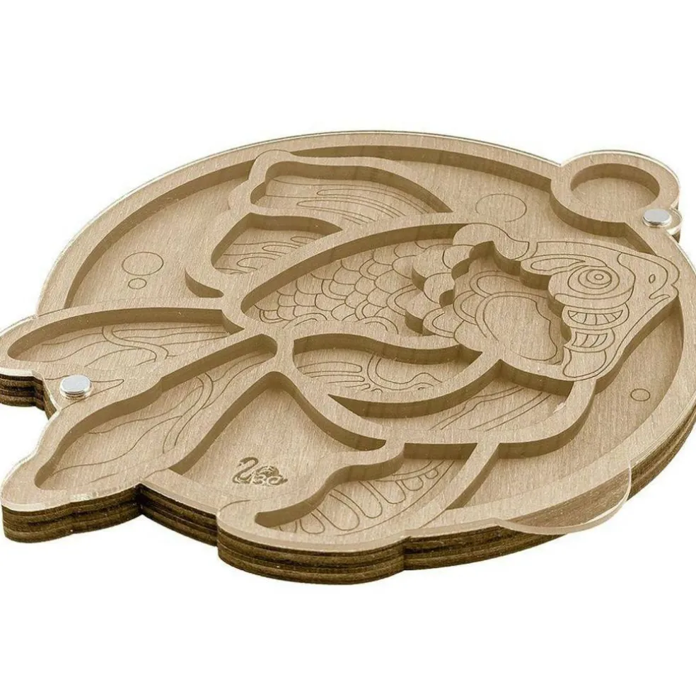 Wonderland Crafts 5.75" Fish Bead Organizer with Transparent Cover