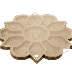 Wonderland Crafts 5.75" Mandala Bead Organizer with Transparent Cover