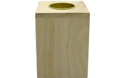 Wood Candlestand  6pc 4.5"
