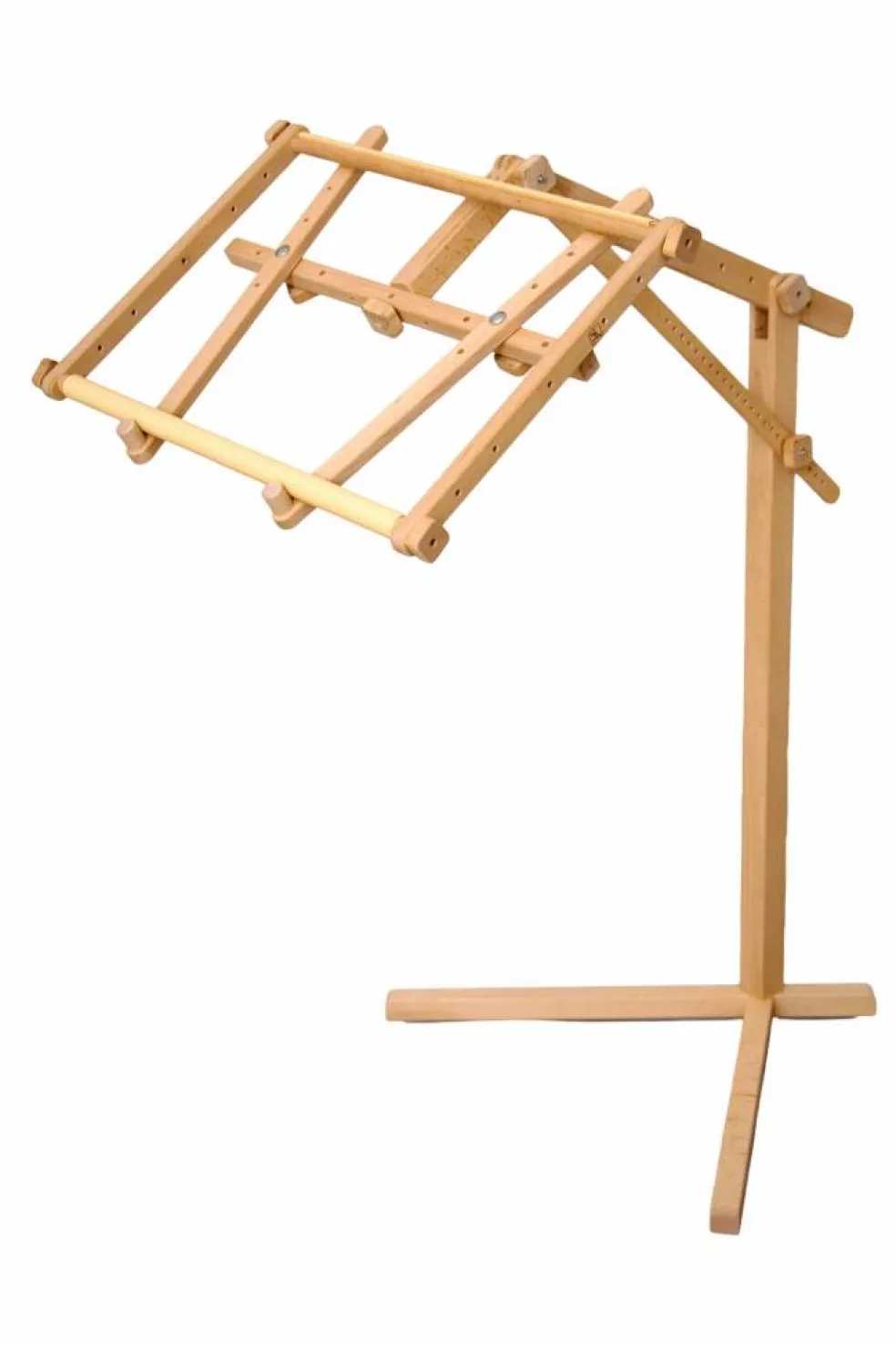 Wooden embroidery stand FLOOR-STANDING Flamingo without frame CSFL1