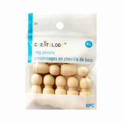 1" Wooden Peg People by Creatology™