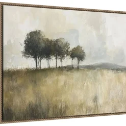 Woodland Trees by Mona Grace Framed Canvas Wall Art