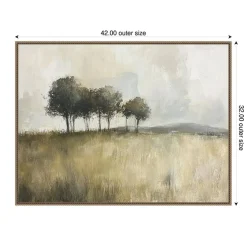Woodland Trees by Mona Grace Framed Canvas Wall Art