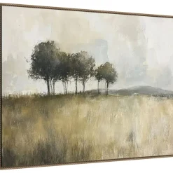 Woodland Trees by Mona Grace Framed Canvas Wall Art