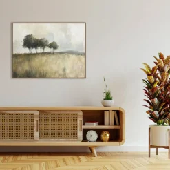 Woodland Trees by Mona Grace Framed Canvas Wall Art