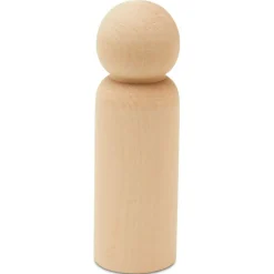 Wood Peg Doll People Unfinished Multiple Sizes Dad, for Crafts & Play | Woodpeckers