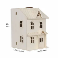 13" Wood 2-Story Dollhouse by Make MarketĀ®
