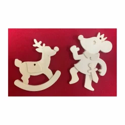 Works of Ahhh... Wood Painting Kit - 12 Holiday Ornaments