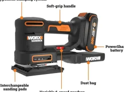 Worx WX820L 20V PowerShare Sandeck 5-in-1 Cordless Multi-Sander