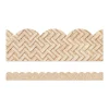 Woven Bamboo Scalloped Border True To You