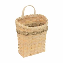 Woven Hanging Wall Basket with Twisted Seagrass Accent by Ashland®