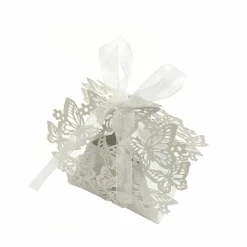 Wrapables Butterflies Wedding Party Favor Boxes Gift Boxes with Ribbon (Set of 50)