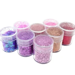 Wrapables Chunky Glitter for Hair Face Makeup Nail Art Decoration (8 Colors)