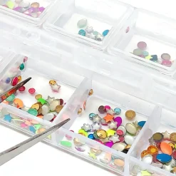 Wrapables Dazzling Nail Art Rhinestones Nail Manicure with Plastic Case