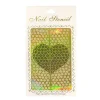Wrapables Gold Nail Art Guide Large Nail Stencil Sheet - Lily