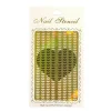 Wrapables Gold Nail Art Guide Large Nail Stencil Sheet - Mustache