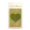 Wrapables Gold Nail Art Guide Large Nail Stencil Sheet - Weave and Arrow