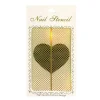 Wrapables Gold Nail Art Guide Large Nail Stencil Sheet - Fish Scale