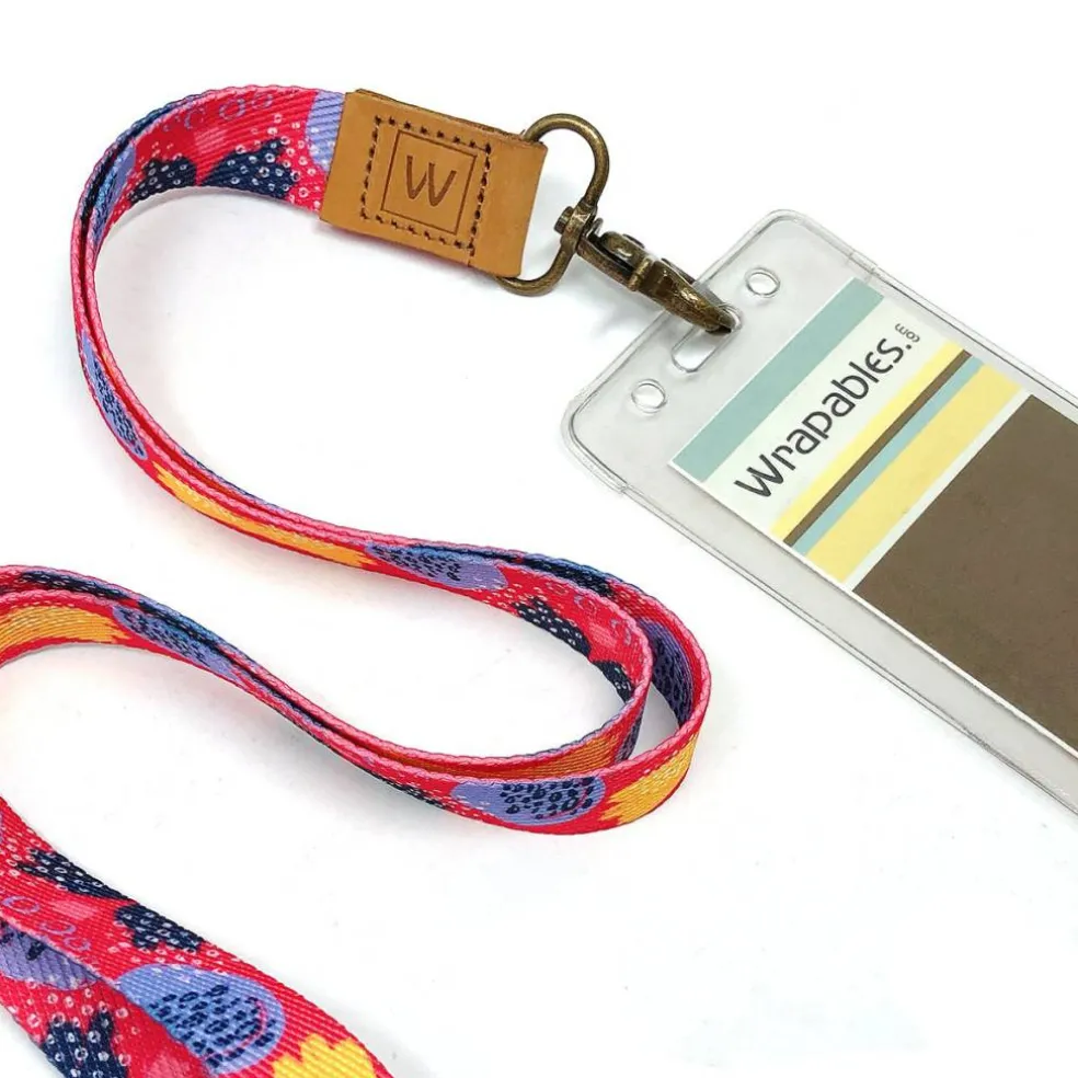 Wrapables Lanyard Keychain and ID Badge Holder