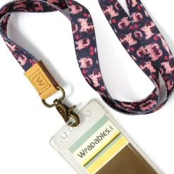 Wrapables Lanyard Keychain and ID Badge Holder