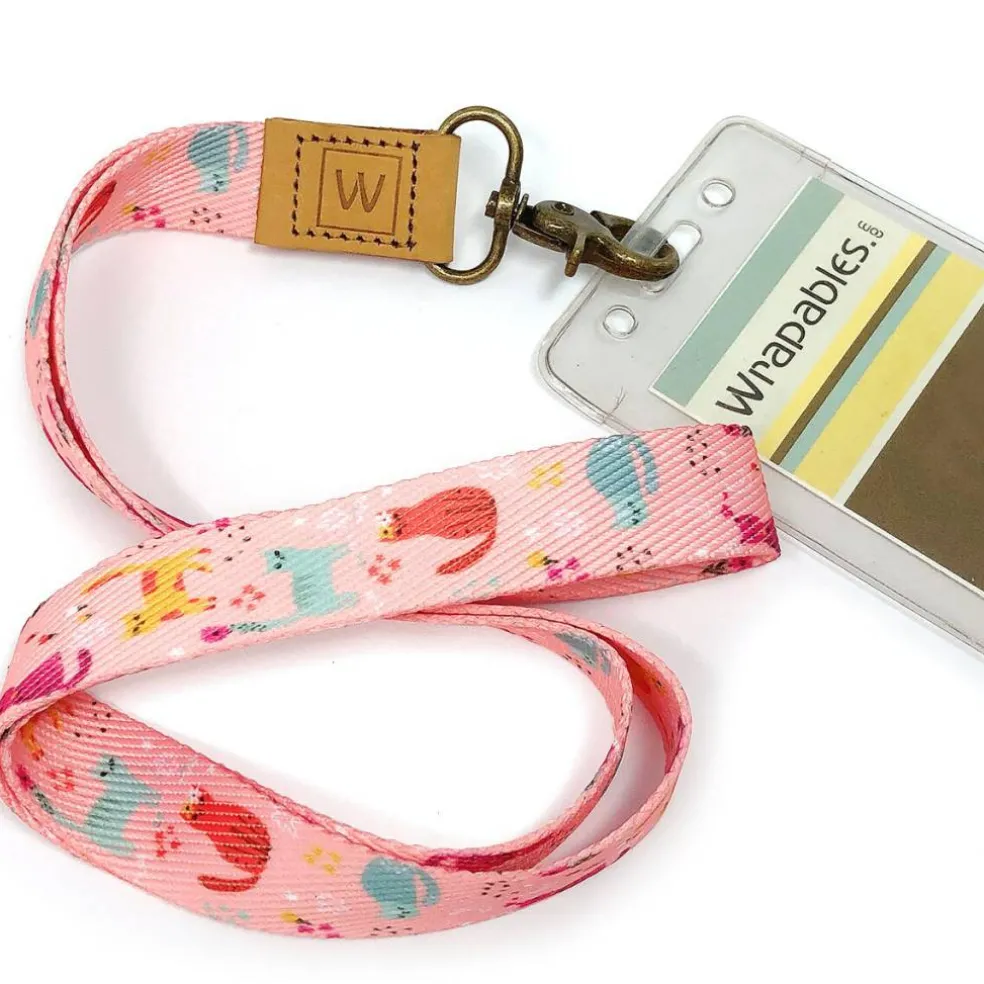 Wrapables Lanyard Keychain and ID Badge Holder