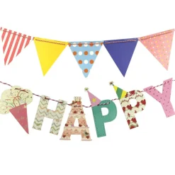 Wrapables Multi-Print Triangle Pennant and Birthday Banners Party Decorations