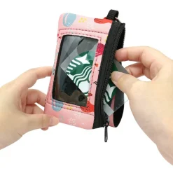 Wrapables Neoprene Mini Wristlet Wallet / Credit Card ID Holder with Lanyard