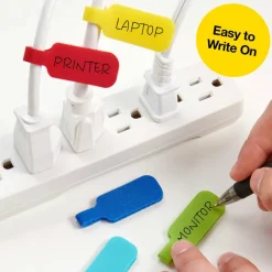 Wrap-It Storage® Medium Multicolor Cable Labels, 14ct.