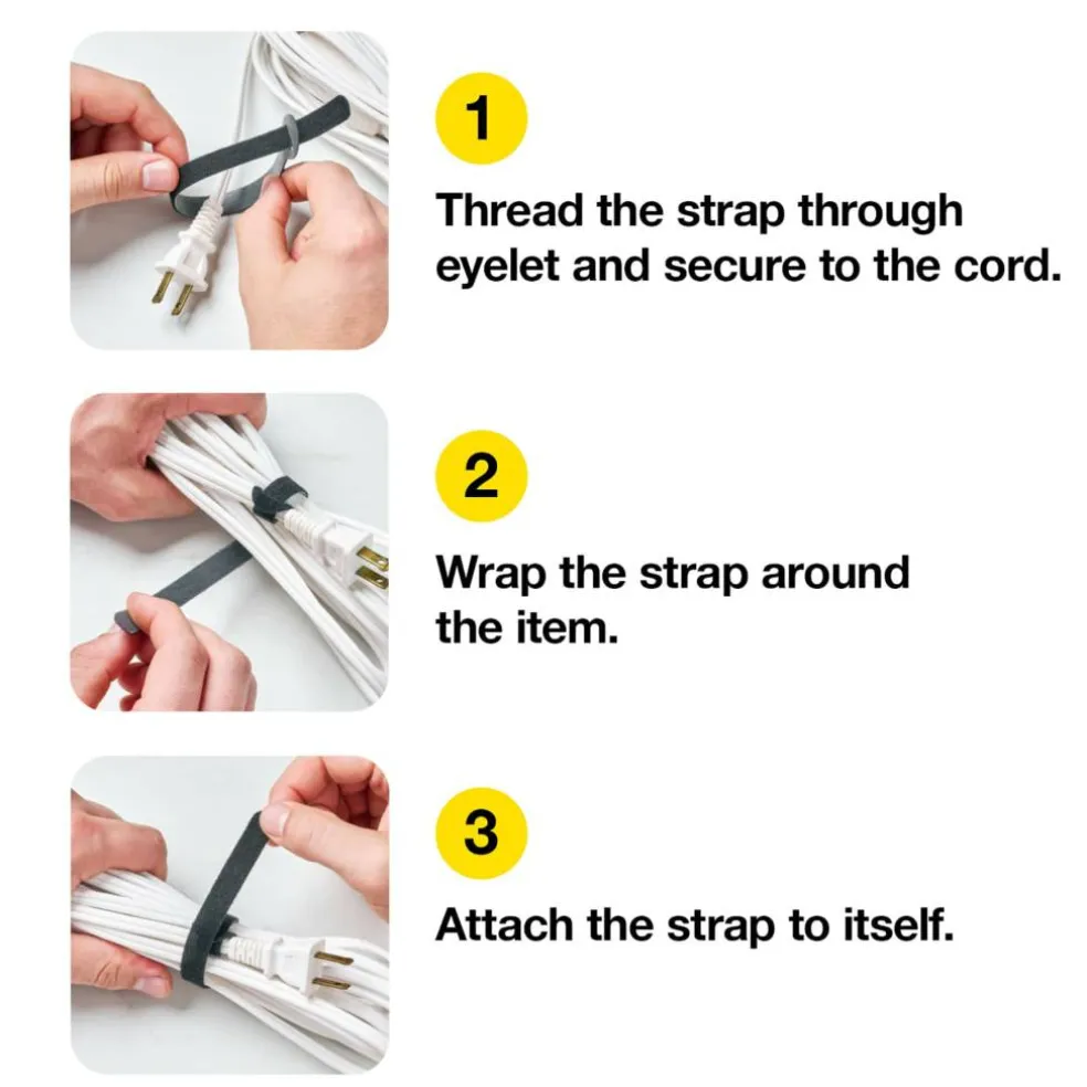 Wrap-It Storage® 6" Multicolor Self-Gripping Cable Ties, 30ct.