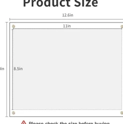 8.5x11 Acrylic Wall Mount Picture Frame Self Adhesive, No Drill Floating Frameless Clear Photo Frame for Artwork or A4 Letter Size Document Display-Full Frame is 10x13