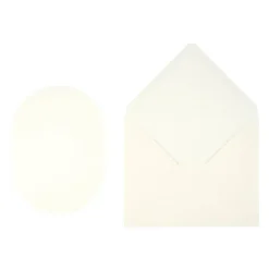 4" x 5.5" A2 Ivory Oval Cards & Envelopes, 10ct. by Recollections™